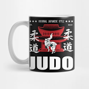 Cool Judo Martial Arts Design With Kanji Mug